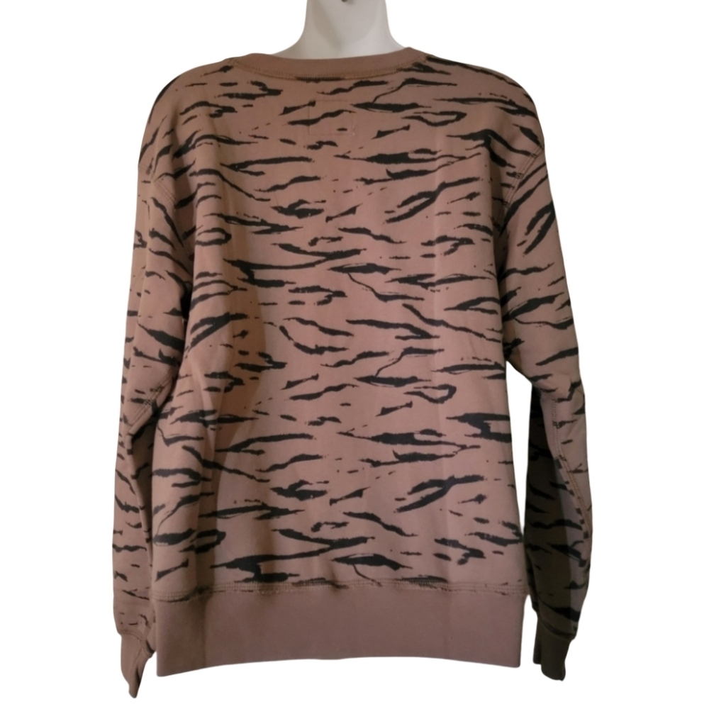 Abercrombie Animal Print Crew Neck Sweater Size S - Picture 2 of 8